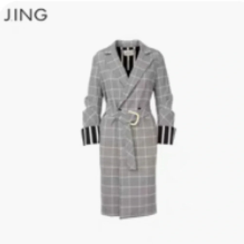 NWT J.ing plaid belted women’s trench coat - Picture 3 of 16